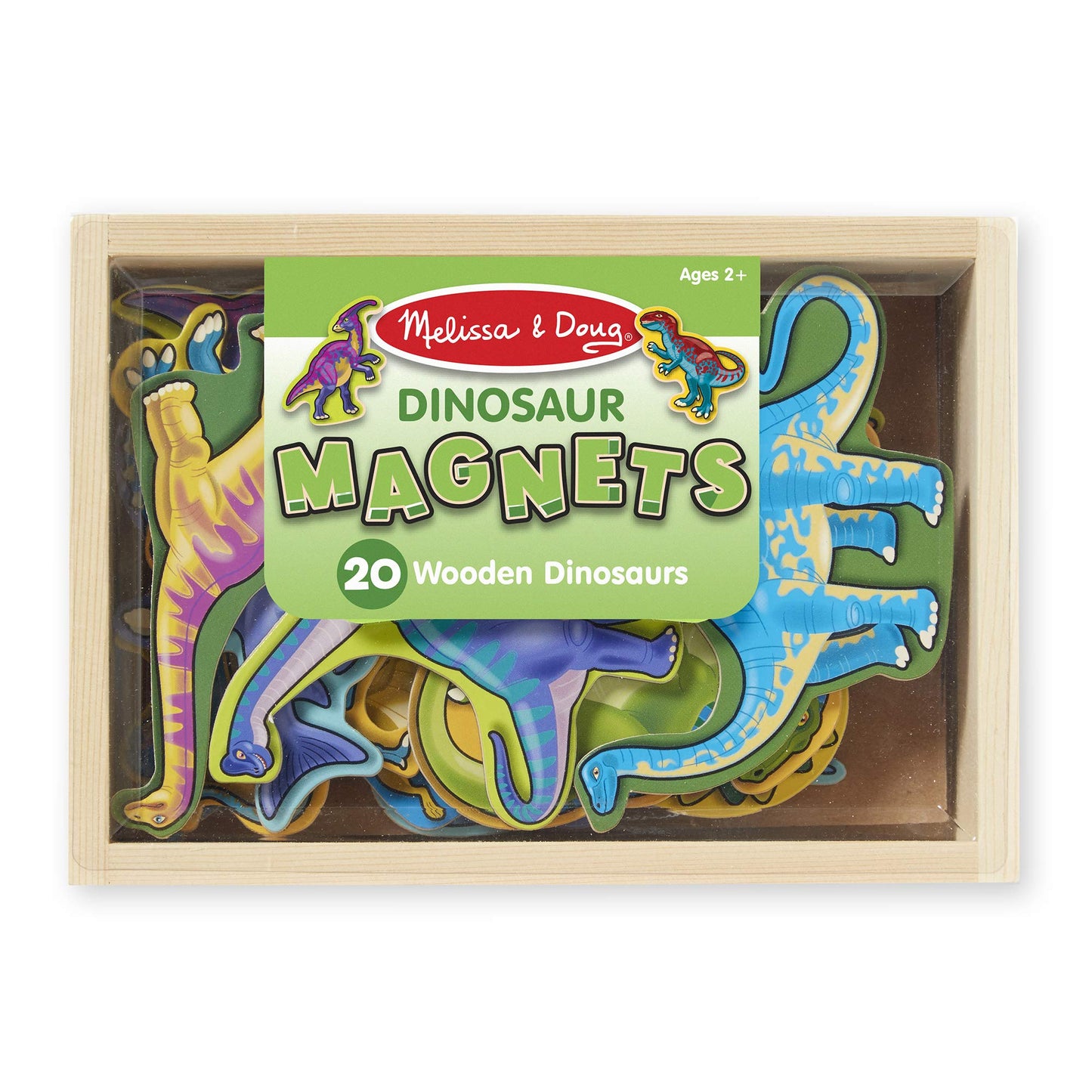 Melissa & Doug - Wooden Dinosaur Magnets (Not available for toy library)