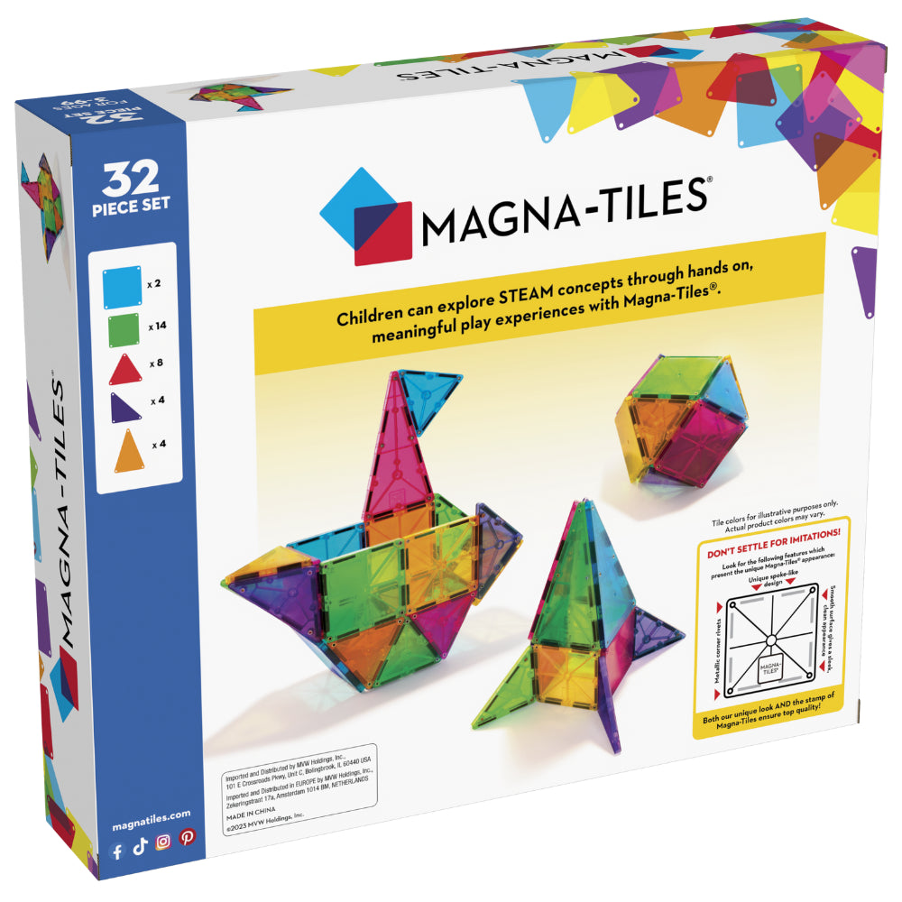Magna-Tiles - Classic 32-Piece Set (Not available for toy library)