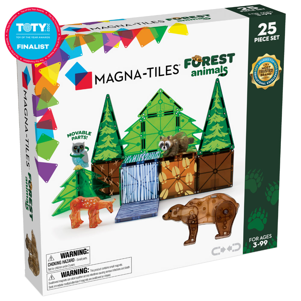 Magna-Tiles - Forest Animals 25-Piece Set (Not available for toy library)