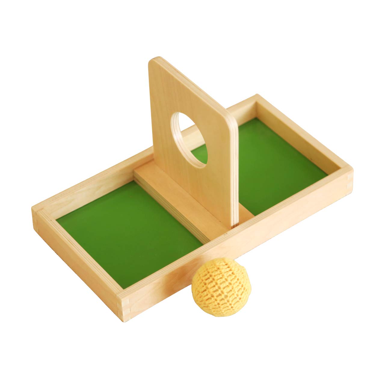 Montessori - Imbucare Board With Knit Ball (2 credits)