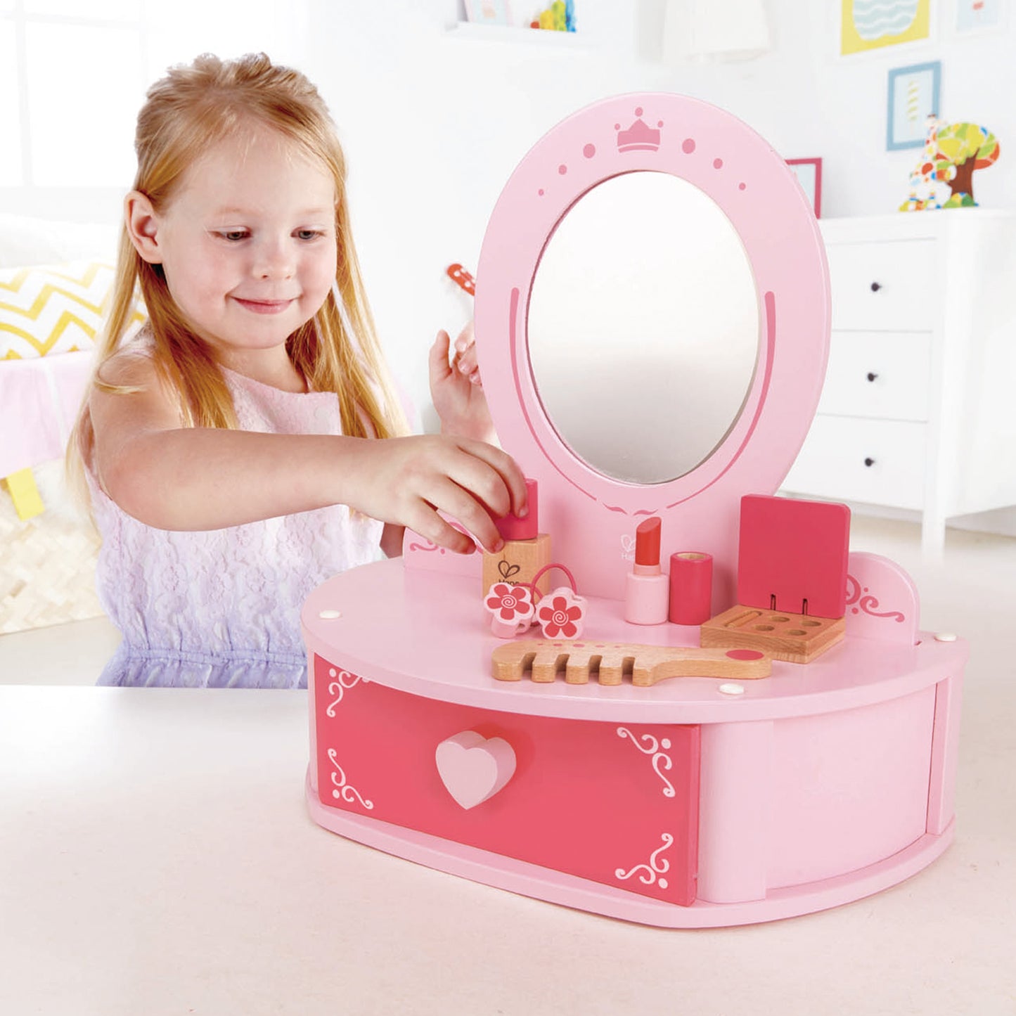 Hape - Petite Pink Vanity (3 credits 3個玩具代金)(Toy Library only)