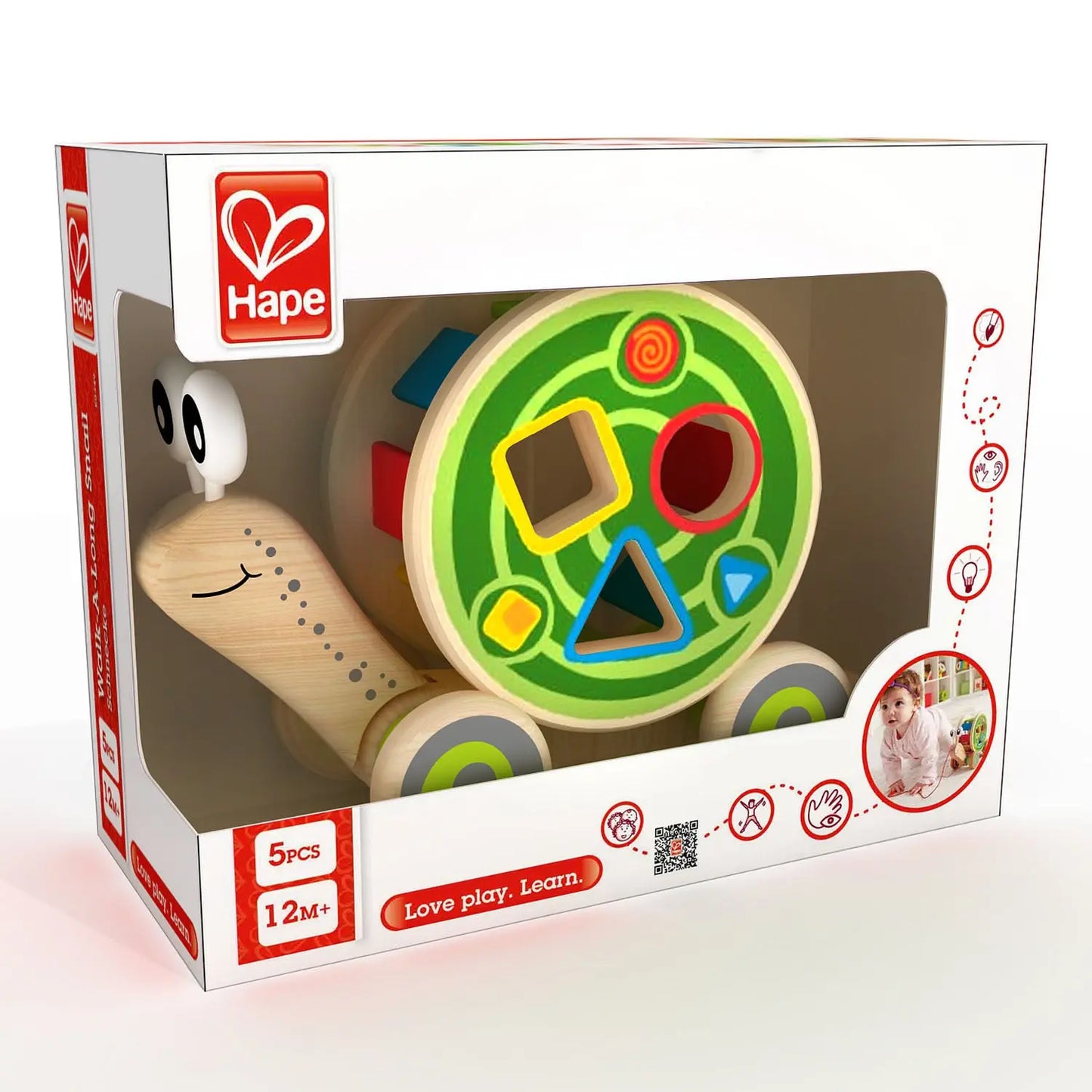 Hape - WALK-A-LONG SNAIL (2 Credits 2個玩具代金)(Toy Library Only)