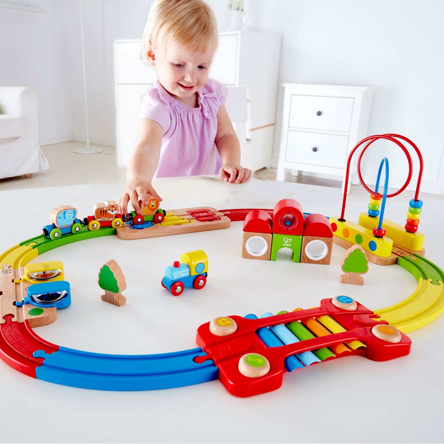 Hape - RAINBOW PUZZLE RAILWAY (4 Credits 4個玩具代金)