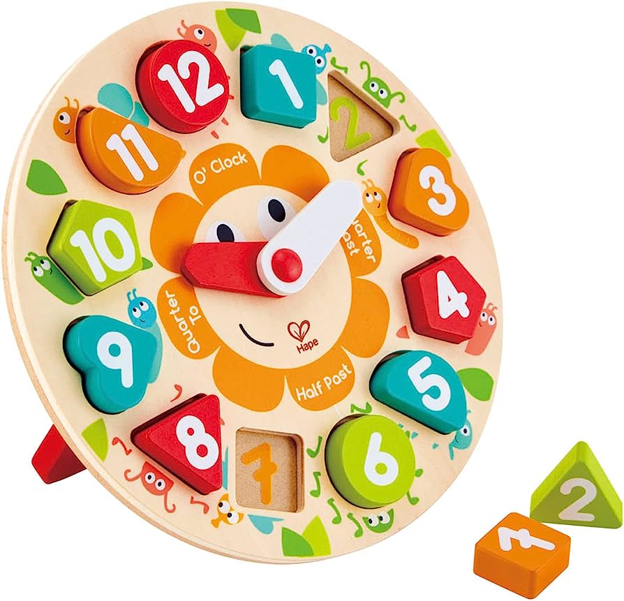 Hape - CHUNKY CLOCK PUZZLE (2 Credits 2個玩具代金)