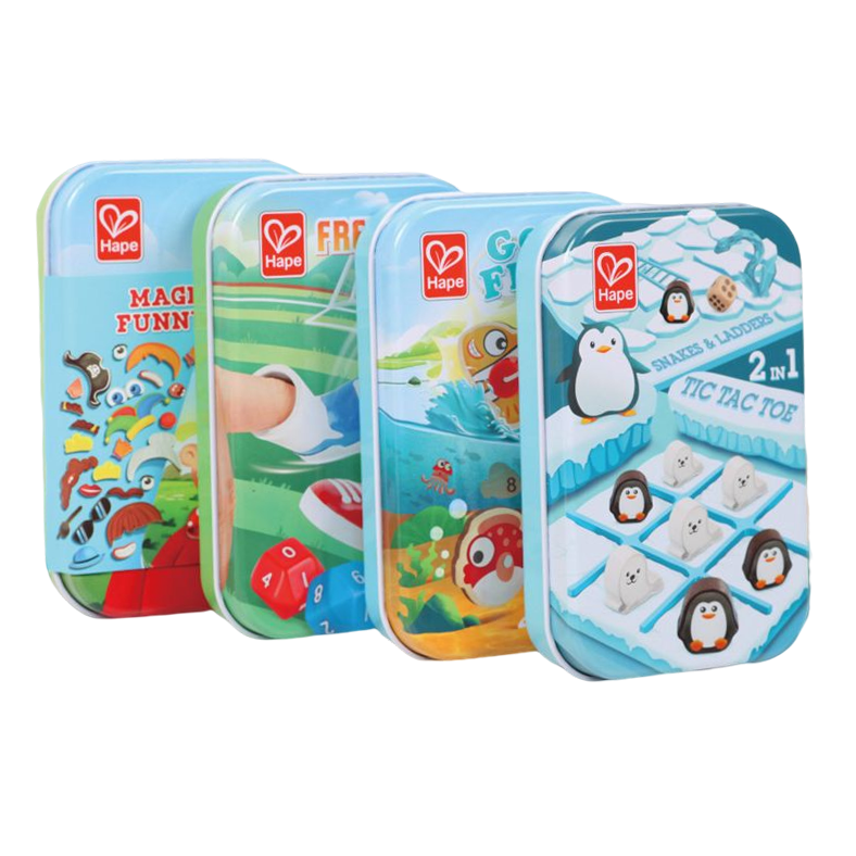 Hape -2 in 1-Tic Tac Toe/ Snakes & Ladders (Not available for toy library)