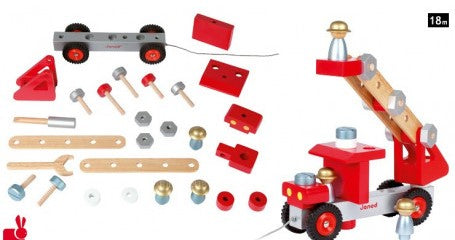 Janod - DIY Fire Truck (2 credits 2個玩具代金)