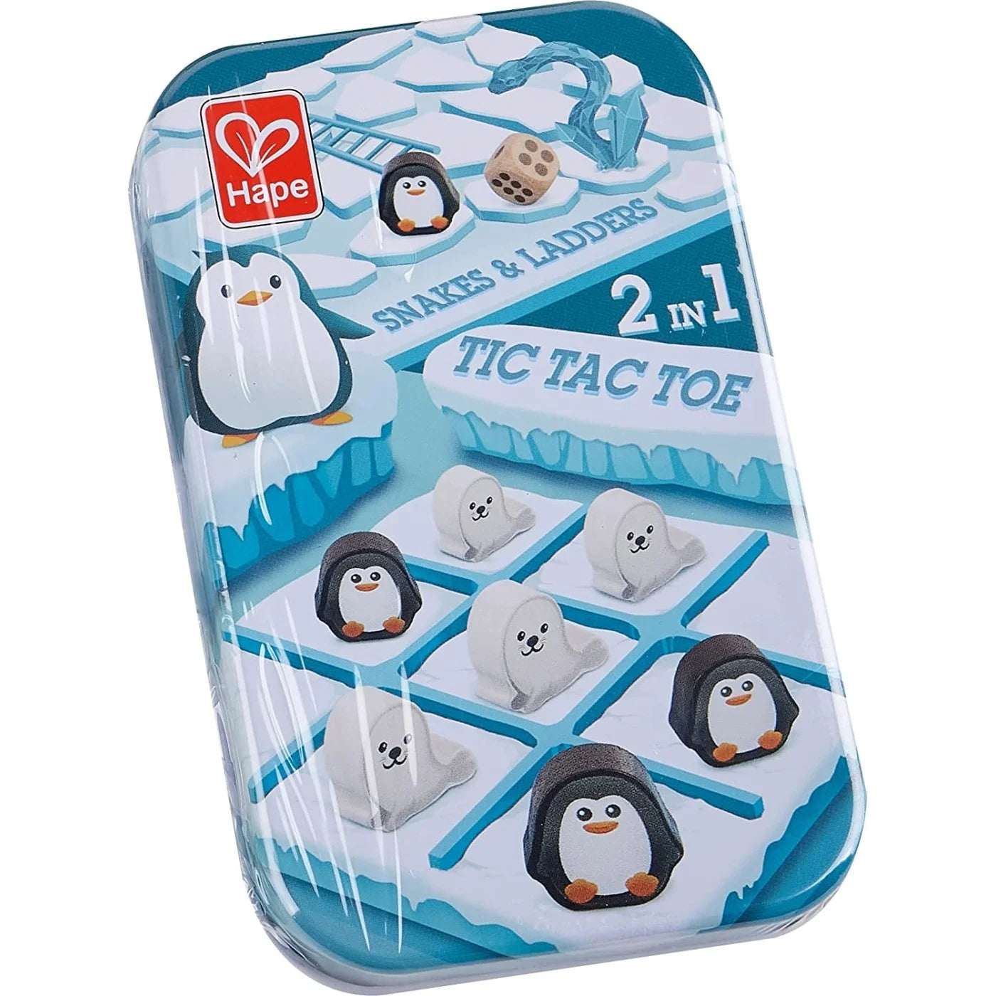 Hape -2 in 1-Tic Tac Toe/ Snakes & Ladders (Not available for toy library)