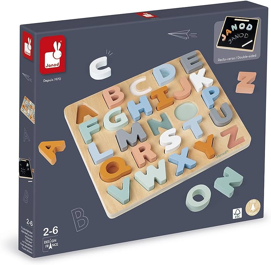 Janod - SWEET COCOON ALPHABET PUZZLE (2 credits 2)