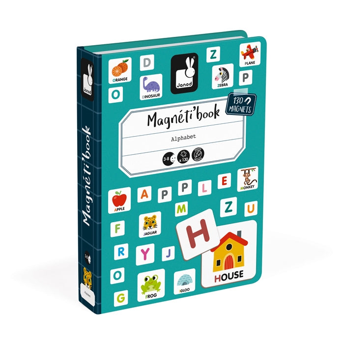 Janod - ENGLISH ALPHABET MAGNETI'BOOK (2 Credits 2個玩具代金)(Toy Library Only)