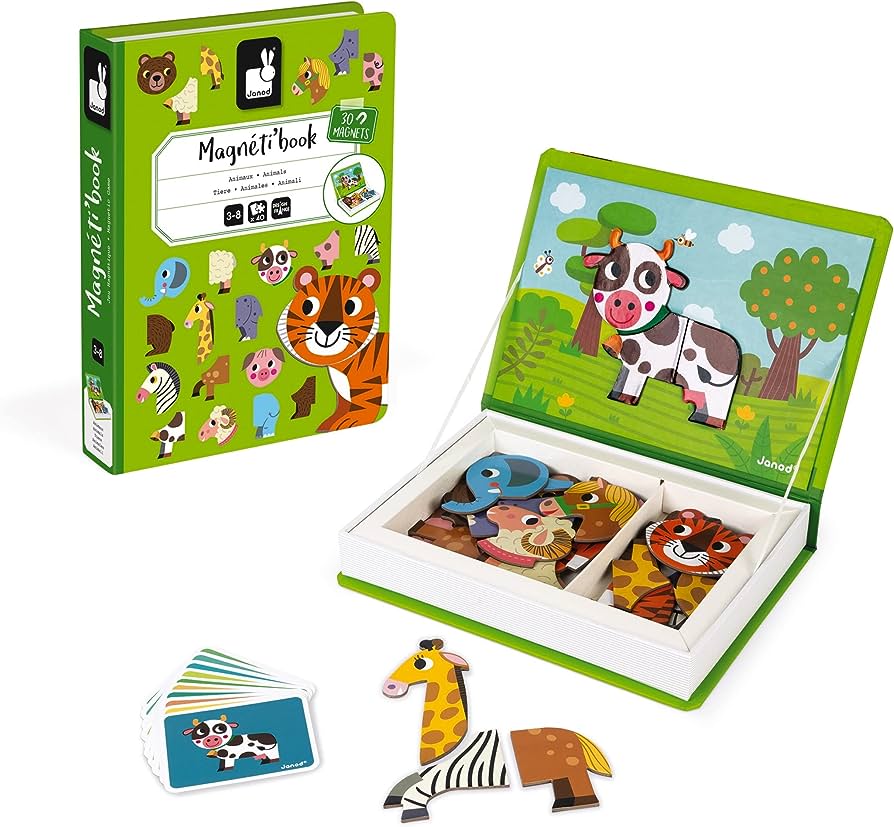 Janod - ANIMALS MAGNETI'BOOK (2 Credits 2個玩具代金)