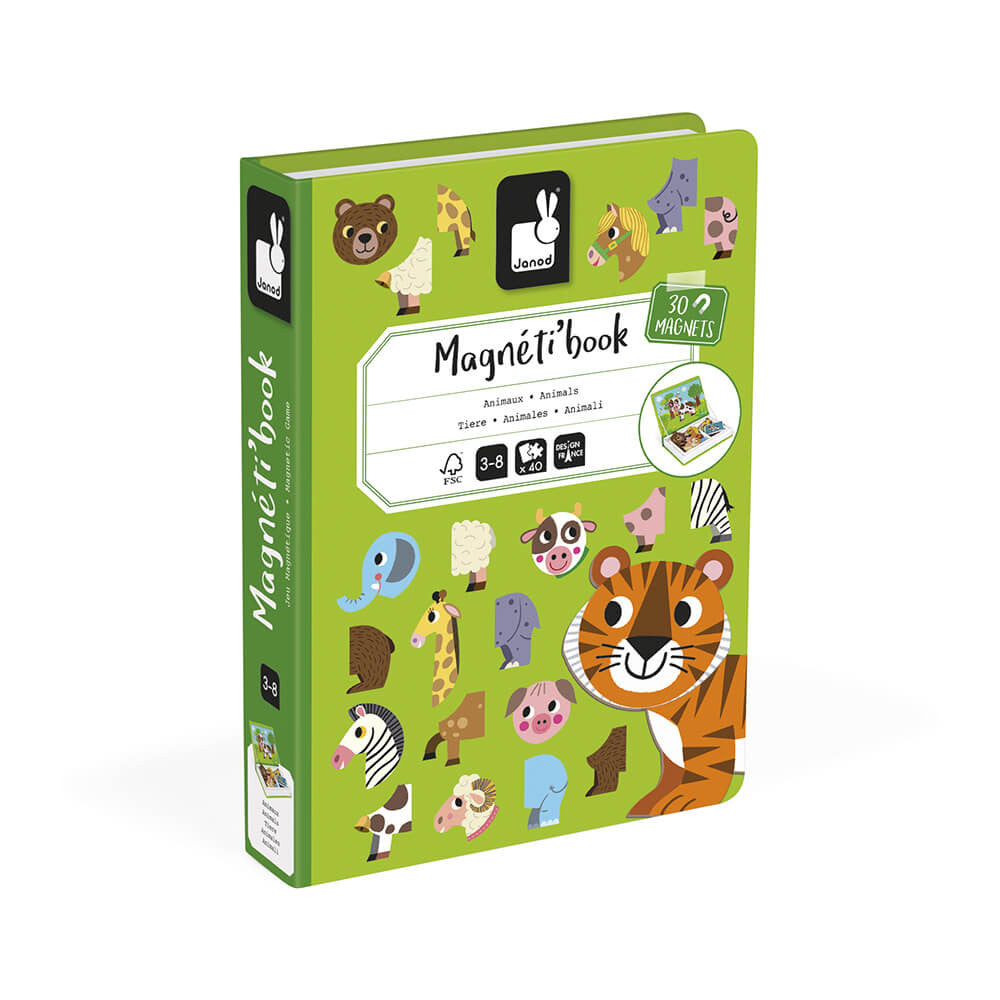 Janod - ANIMALS MAGNETI'BOOK (2 Credits 2個玩具代金)