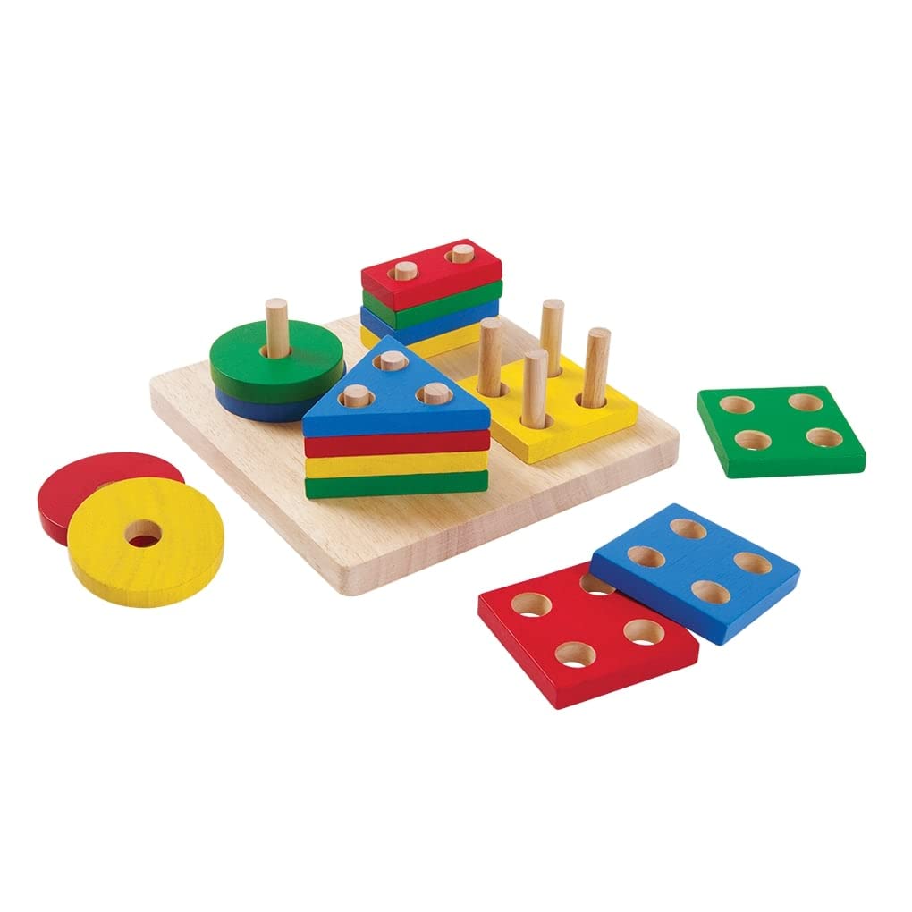PlanToys - GEOMETRIC SORTING BOARD (2 credits 2個玩具代金)(Toy Library Only)