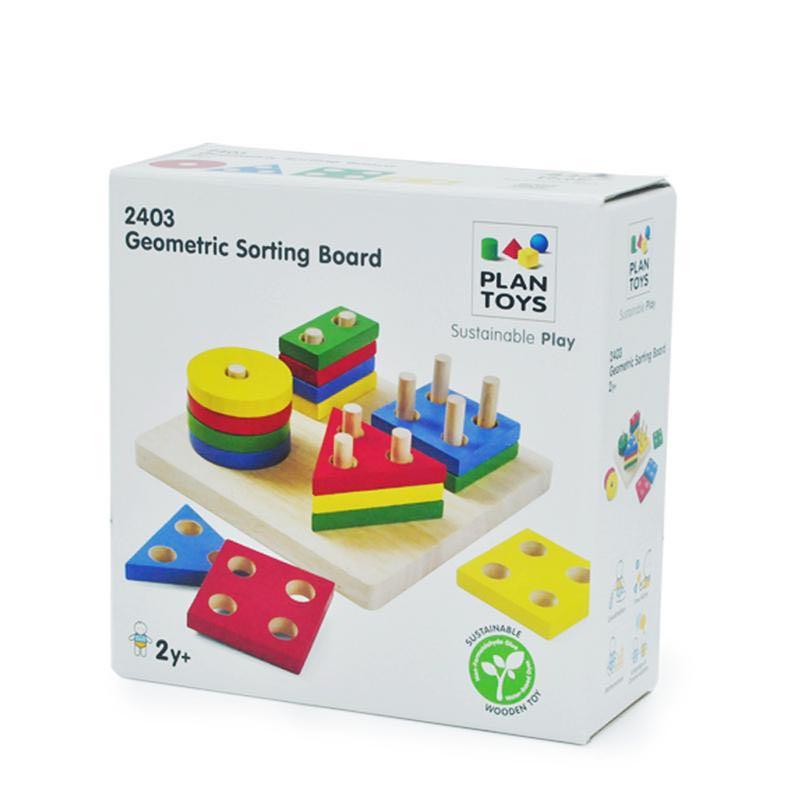 PlanToys - GEOMETRIC SORTING BOARD (2 credits 2個玩具代金)(Toy Library Only)