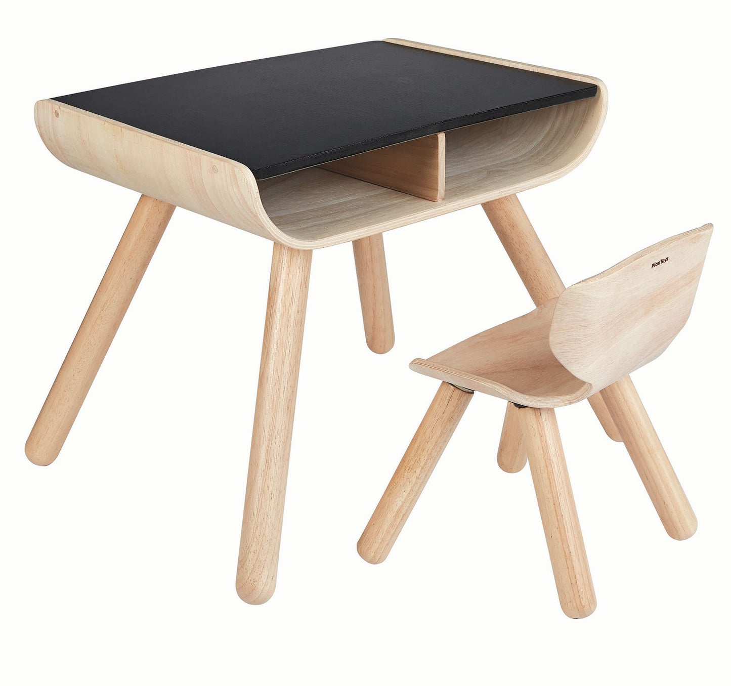 PlanToys - TABLE & CHAIR - BLACK (5 credits 5個玩具代金)(Toy Library Only)