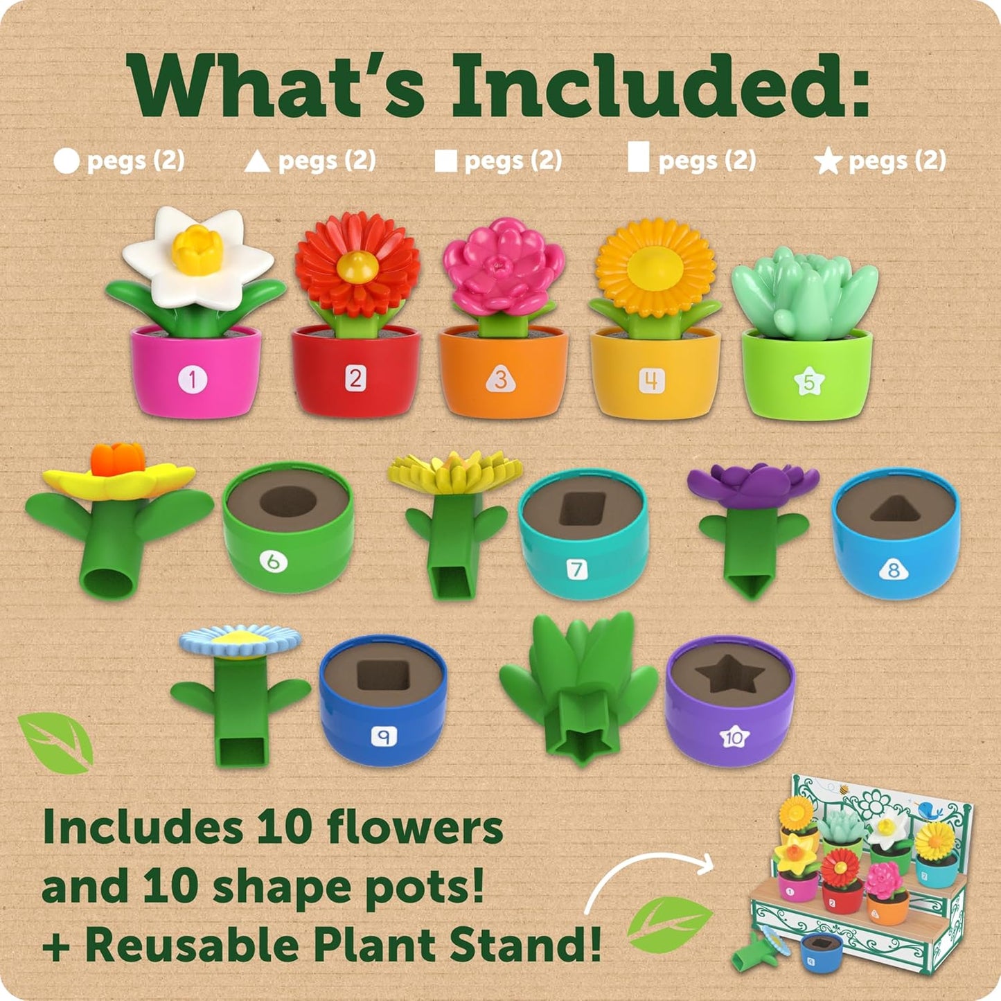Learning Resources-Shape & Color Garden(2 Credits 2個玩具代金)