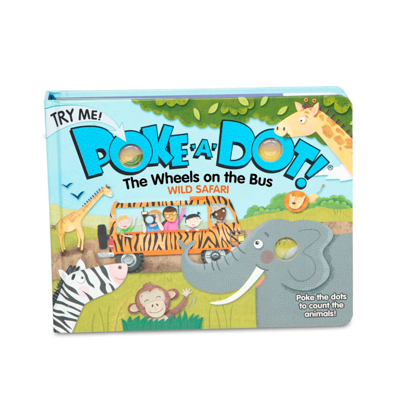 Melissa and Doug - The Wheels on the Bus Wild Safari Board Book (2 credits 2個玩具代金)(Toy Library Only)