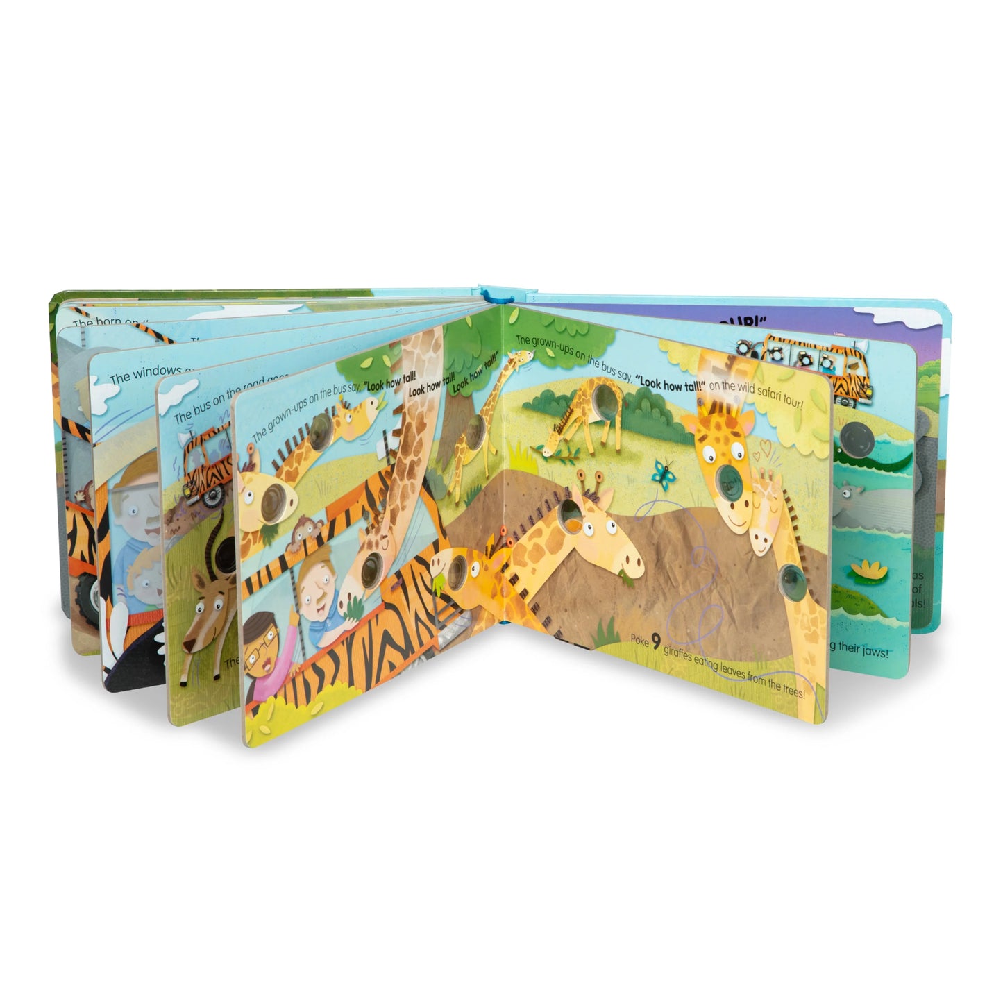 Melissa and Doug - The Wheels on the Bus Wild Safari Board Book (2 credits 2個玩具代金)(Toy Library Only)