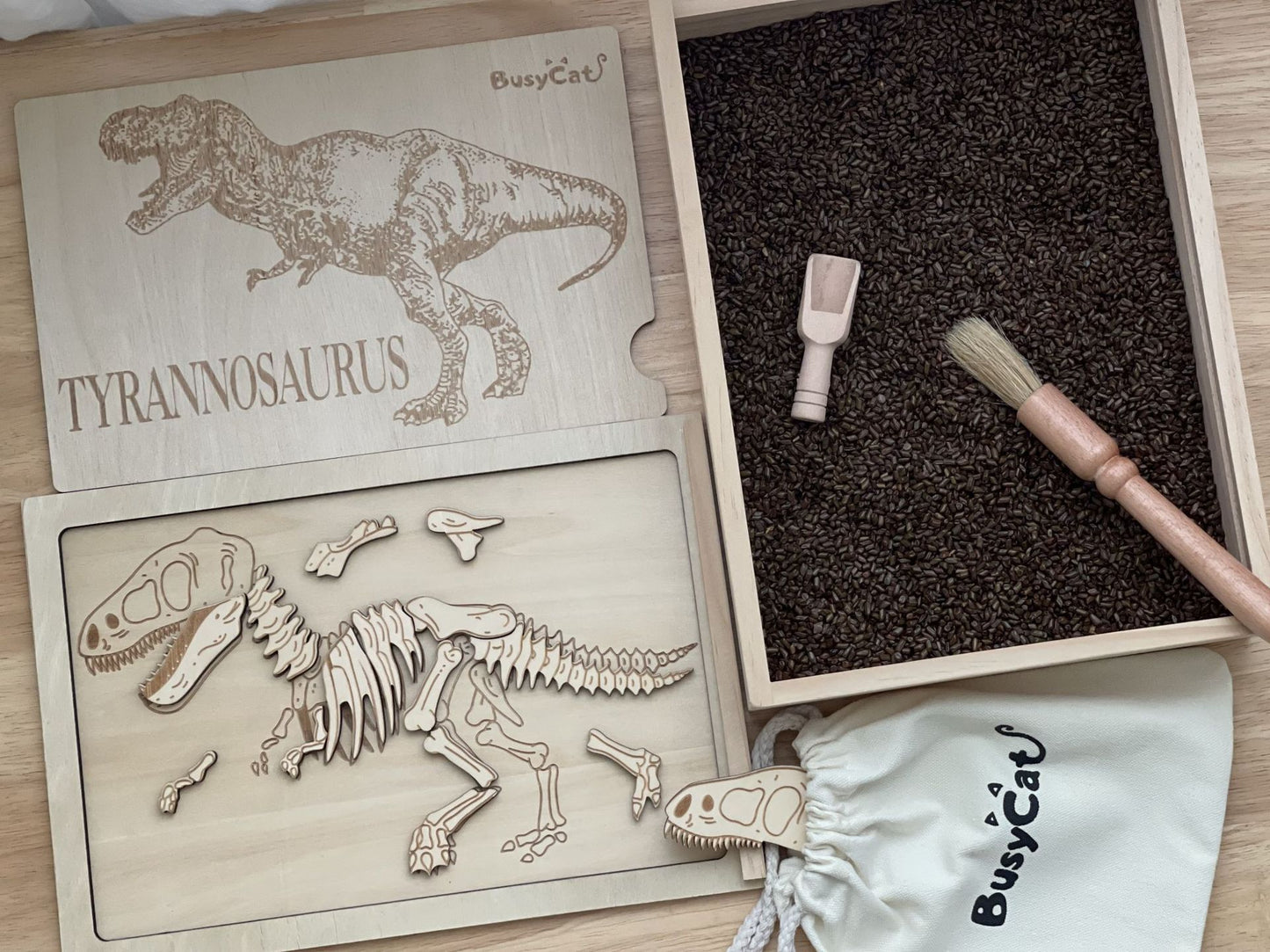 Wooden Archaeological Dinosaur Puzzle (2 Credits/2個玩具代金)(Only for toy library)