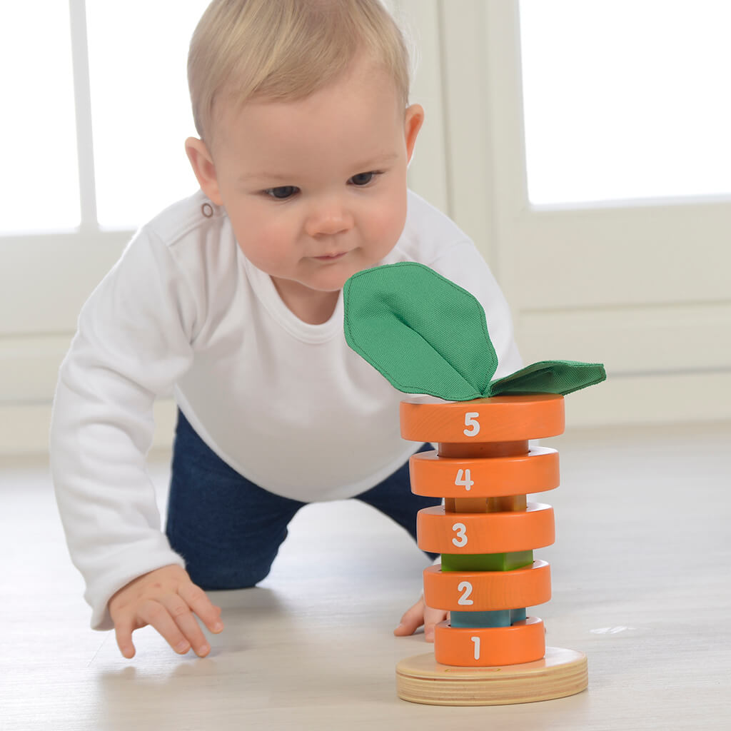 Masterkidz - Wooden Stacking Carrot (2 Credits/2個玩具代金) (Only for toy library)