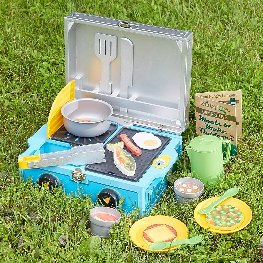 Melissa and Doug - Let's Explore Wooden Camp Stove Play Set (3 Credits 3個玩具代金)