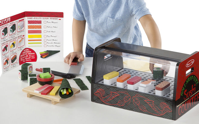 Melissa and Doug - Roll Wrap & Slice Sushi Counter (3 credits 3個玩具代金)