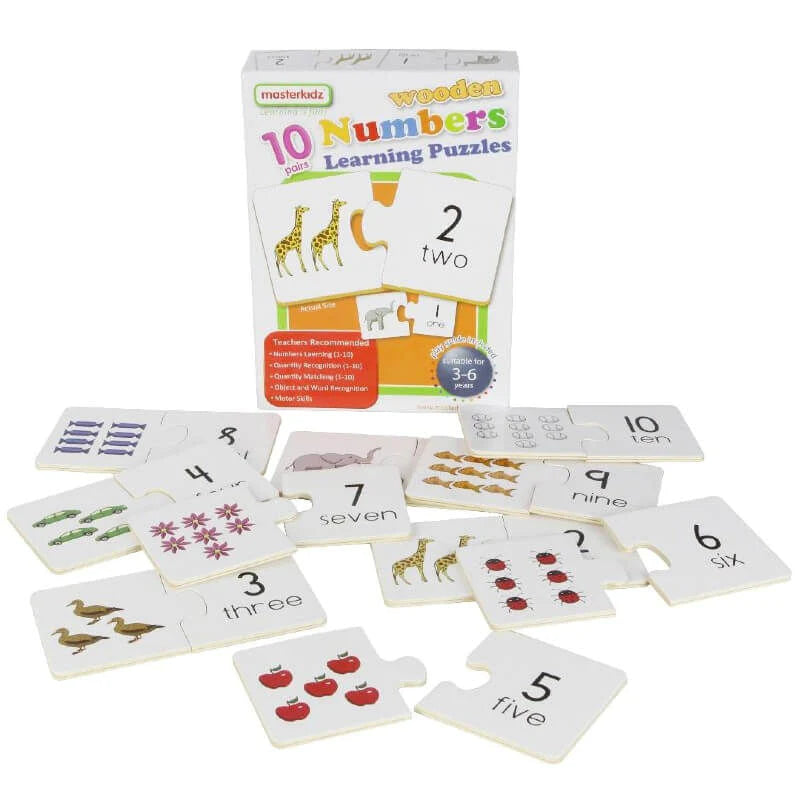 Masterkidz - Wooden Numbers Puzzles (2 Credit/2個玩具代金)