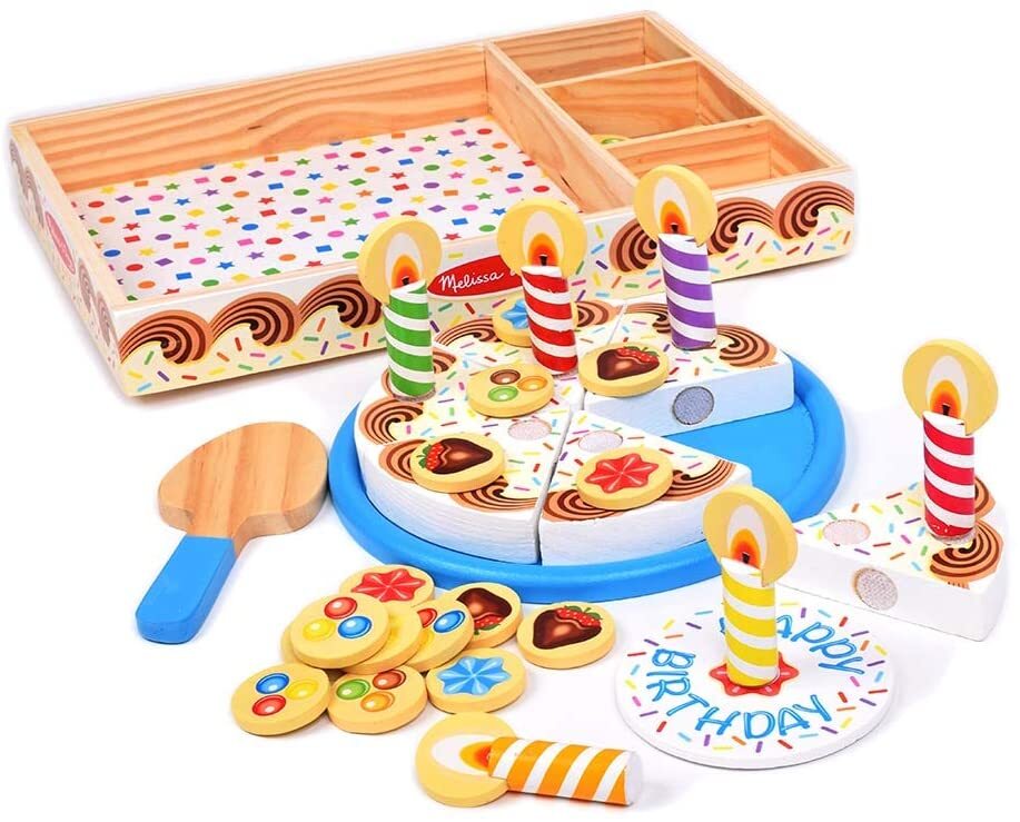 Melissa & Doug - Birthday Party - Wooden Play Food (2 credits 2個玩具金幣)