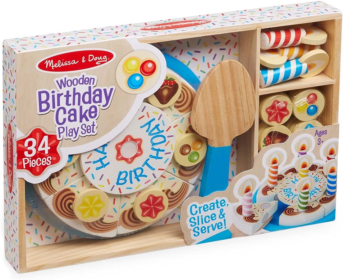 Melissa & Doug - Birthday Party - Wooden Play Food (2 credits 2個玩具金幣)