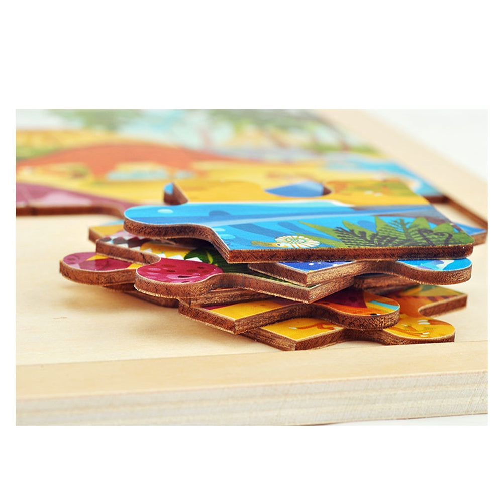 Toi - 24pcs wooden Puzzle - Dinosaur (2 credits/2個玩具代金)(Only for toy library)