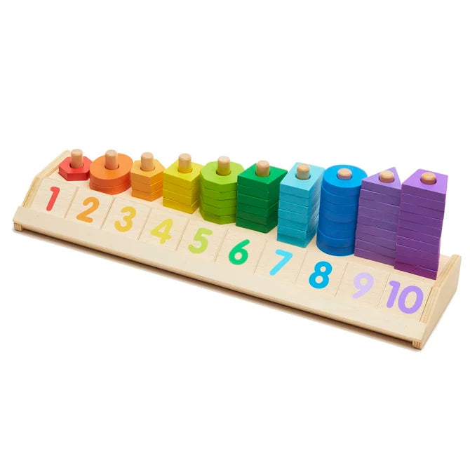 Melissa & Doug - Counting Shape Stacker (2 credits 2個玩具代金)