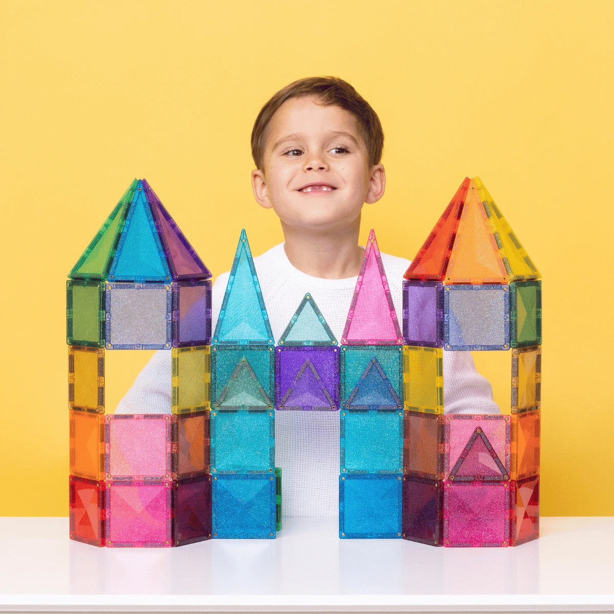 Connetix-Glitter Castle Pack 48 pc (not available for Toy library)