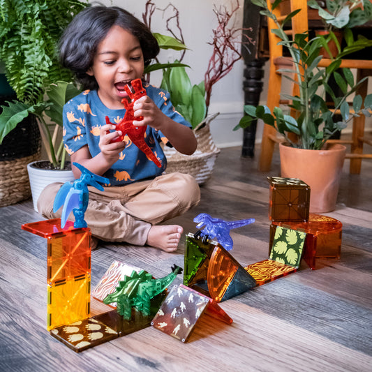 Magna-Tiles - Dino World 40-Piece Set (4 Credits 4個玩具代金)(Pre Order only 接受預定)