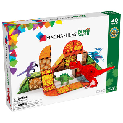 Magna-Tiles - Dino World 40-Piece Set (4 Credits 4個玩具代金)(Pre Order only 接受預定)