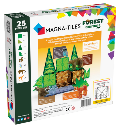 Magna-Tiles - Forest Animals 25-Piece Set (Not available for toy library)
