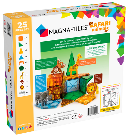 Magna-Tiles - Safari Animals 25-Piece Set (3 credits 3個玩具代金)