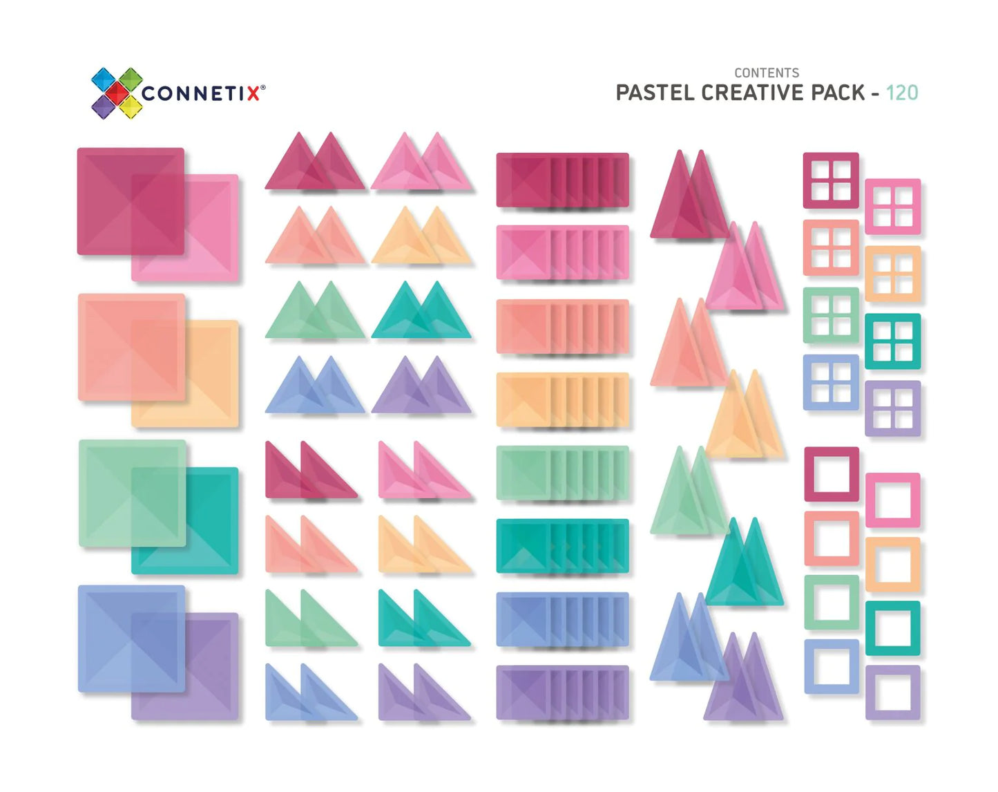 Conentix - Pastel Creative Pack 120 pcs (Not available for toy library)
