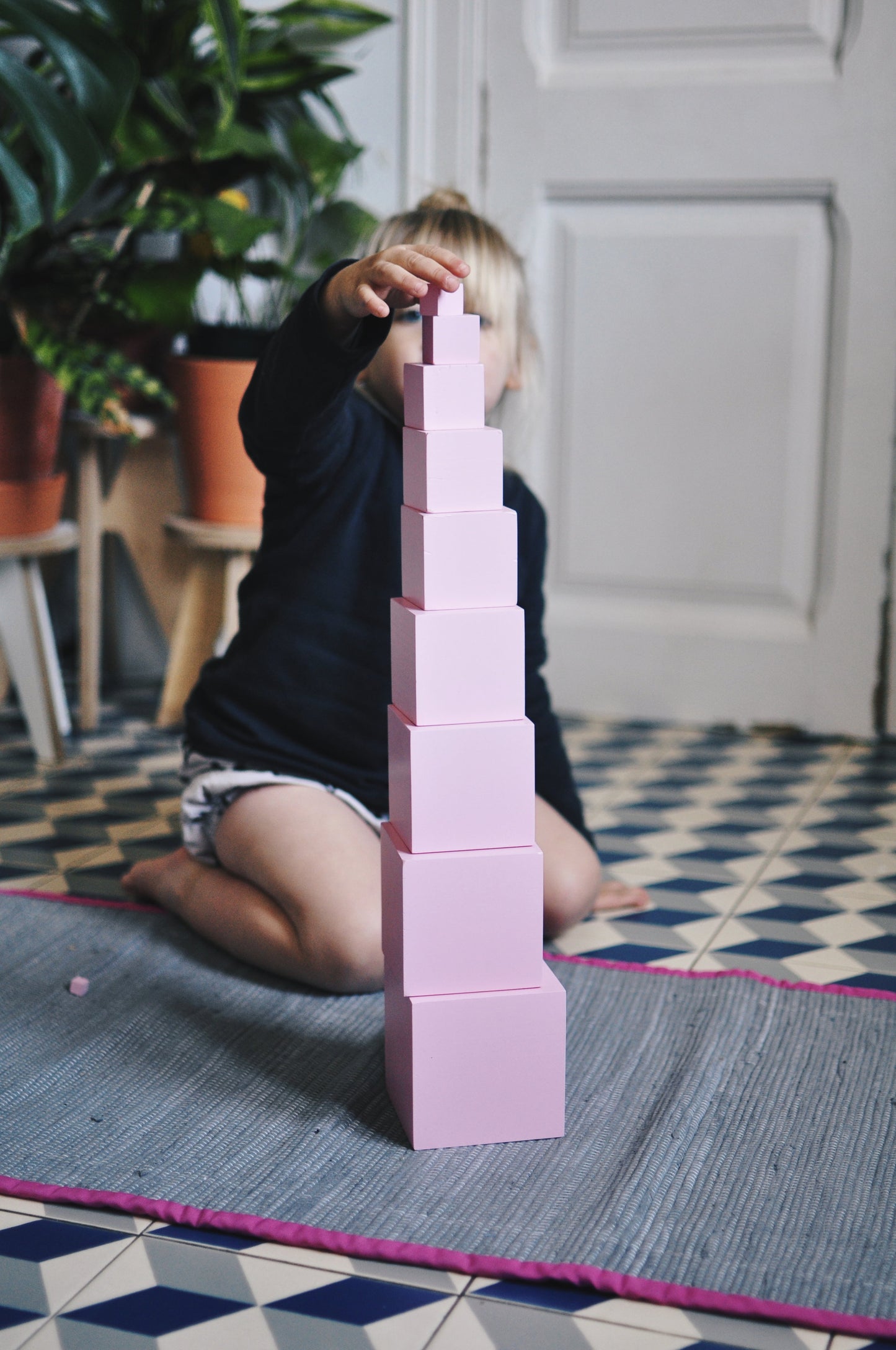 Montessori - The Pink Tower (2 credits)
