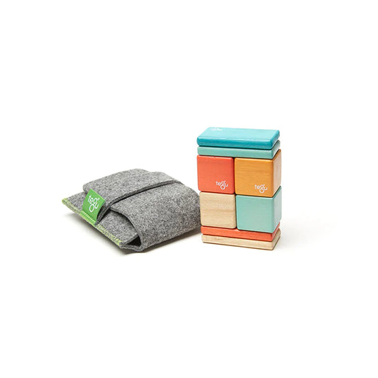 Tegu - Original Pocket Pouch Magnetic Wooden Blocks 8 pieces (2 Credits)