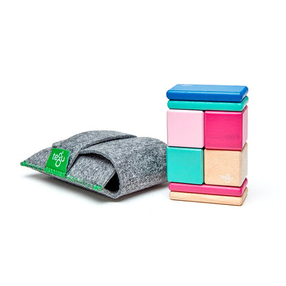 Tegu - Original Pocket Pouch Magnetic Wooden Blocks 8 pieces (2 Credits)