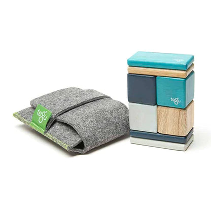 Tegu - Original Pocket Pouch Magnetic Wooden Blocks 8 pieces (2 Credits)