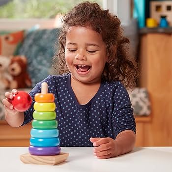 Melissa & Doug Double rainbow stacker (2 credits 2個玩具代金)