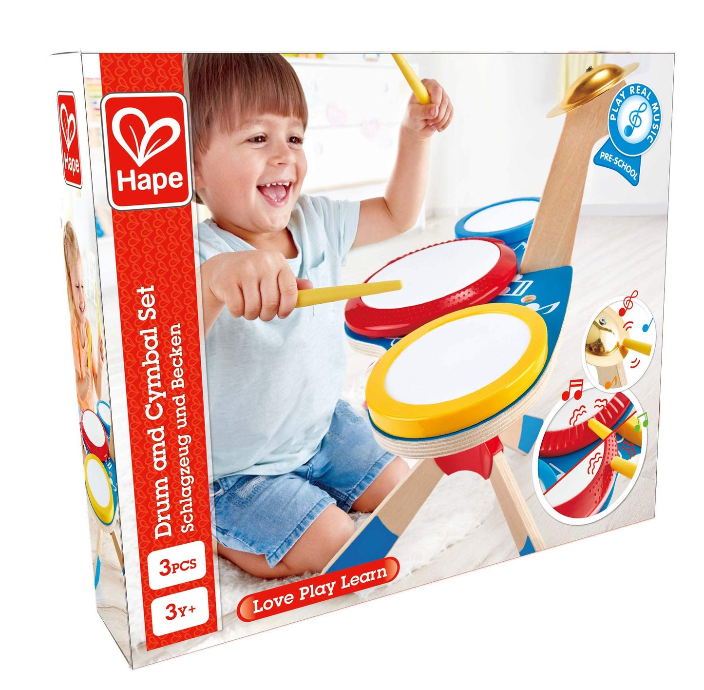 Hape -DRUM AND CYMBAL SET (3 credits 3個玩具代金)(Toy Library Only)