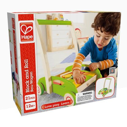 Hape - BLOCK AND ROLL (3 credits 3個玩具代金)(Toy Library Only)
