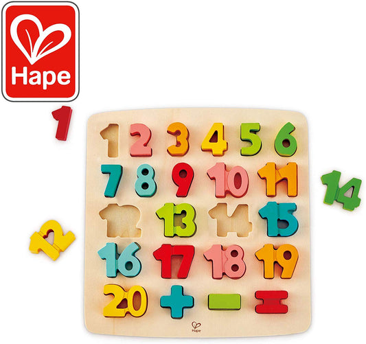 Hape - CHUNKY NUMBER MATH PUZZLE (2 Credits 2個玩具代金) (Toy Library Only)