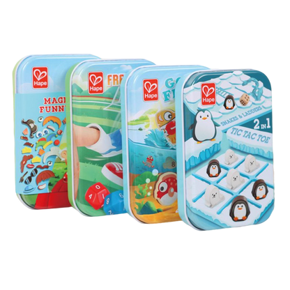Hape -2 in 1-Tic Tac Toe/ Snakes & Ladders (Not available for toy library)