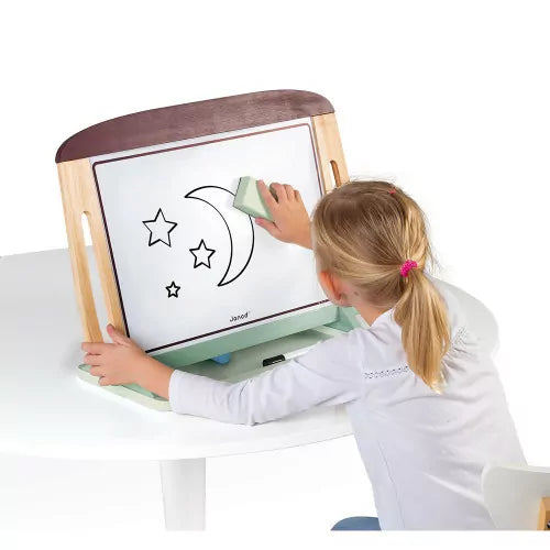 Janod - WHITE AND BLACKBOARD TABLE (3 CREDITS 3個玩具代金)