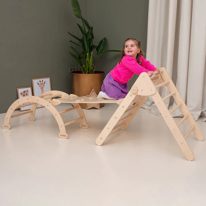 Woodsandhearts - Pikler Triangle + Arch + Ramp (12 credits 12個玩具代金)(Toy Library only)