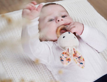 Kaloo - BUNNY RATTLE POPPY (Not available for toy library)