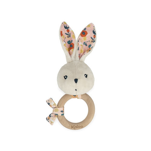 Kaloo - BUNNY RATTLE POPPY (Not available for toy library)