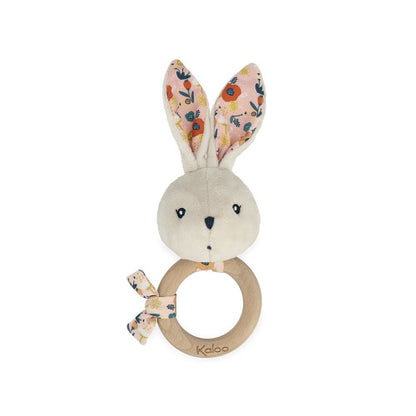 Kaloo - BUNNY RATTLE POPPY (Not available for toy library)